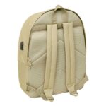 Safta el Ganso Basics Mochila para Portatiles hasta 15.6" - Bolsillo para Tablet hasta 11" - Antirrobo - Asa de Mano - Conector USB - Cremallera - Doble Tirador - Acolchada - 31x44x18cm - Color Arena - immagine 2