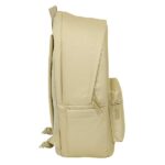 Safta el Ganso Basics Mochila para Portatiles hasta 15.6" - Bolsillo para Tablet hasta 11" - Antirrobo - Asa de Mano - Conector USB - Cremallera - Doble Tirador - Acolchada - 31x44x18cm - Color Arena - immagine 4