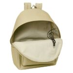Safta el Ganso Basics Mochila para Portatiles hasta 15.6" - Bolsillo para Tablet hasta 11" - Antirrobo - Asa de Mano - Conector USB - Cremallera - Doble Tirador - Acolchada - 31x44x18cm - Color Arena - immagine 5