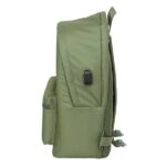 Safta el Ganso Basics Mochila para Portatiles hasta 15.6" - Antirrobo - Bolsillo para Tablet hasta 11" - Asa de Mano - Conector USB - Acolchada - 31x44x18cm - Color Verde - immagine 3