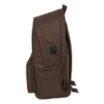 Safta el Ganso Basics Mochila para Portatiles hasta 15.6" - Bolsillo para Tablet hasta 11" - Antirrobo - Asa de Mano - Conector USB - Bolsillo Frontal - Acolchada - 31x44x18cm - Color Chocolate - immagine 3