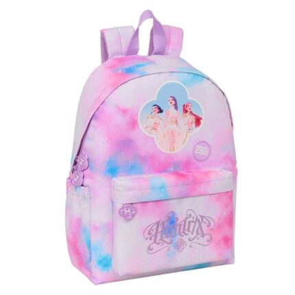 Safta K-Pop Demon Hunters Artist Mochila para Portatiles hasta 14.1" - Portabotellas - Cremallera con Doble Tirador - Asa de Mano - Bolsillo Frontal - Acolchada - 31x43x13cm - Multicolor