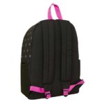 Safta K-Pop Demon Hunters Mochila para Portatiles hasta 14.1" - Portabotellas - Cremallera con Doble Tirador - Asa de Mano - Bolsillo Frontal - Acolchada - 31x43x13cm - Color Negro y Rosa - immagine 2