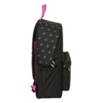 Safta K-Pop Demon Hunters Mochila para Portatiles hasta 14.1" - Portabotellas - Cremallera con Doble Tirador - Asa de Mano - Bolsillo Frontal - Acolchada - 31x43x13cm - Color Negro y Rosa - immagine 3