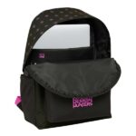 Safta K-Pop Demon Hunters Mochila para Portatiles hasta 14.1" - Portabotellas - Cremallera con Doble Tirador - Asa de Mano - Bolsillo Frontal - Acolchada - 31x43x13cm - Color Negro y Rosa - immagine 4