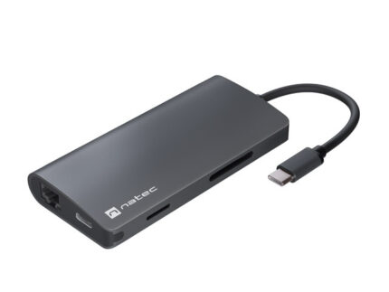 Natec Fowler 2 Adaptador Multipuerto 8en1 - USB-C a USB 3.0