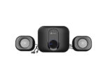 Natec Pug Altavoces 2.1 11W RMS - Diseño Compacto con Subwoofer Dedicado - Alimentación USB - Plug and Play - Color Negro