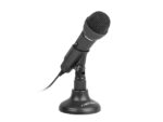 Natec Adder Microfono Omnidireccional de Sobremesa - Base tipo Tripode - Sensibilidad de -55dB - Color Negro - immagine 2