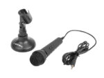 Natec Adder Microfono Omnidireccional de Sobremesa - Base tipo Tripode - Sensibilidad de -55dB - Color Negro - immagine 3