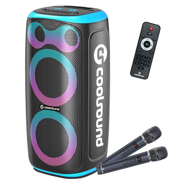 Coolsound Blast Pump Altavoz Karaoke - 2x 6.5" - 60W RMS - Iluminacion RGB - Bluetooth Coolsound Blast Pump Altavoz Karaoke - 2x 6.5" - 60W RMS - Iluminacion RGB - Bluetooth