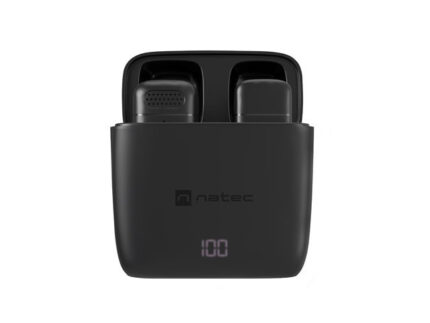 Natec Hopper Lavalier Microfono Inalambrico Conector USB-C - Alta Sensibilidad - Frecuencia Hasta 48 kHz