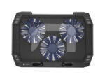 Natec Oriole Base Refrigeradora para Portatil de 17.3" - 3 Ventiladores de 120 mm - Control de Velocidad - Iluminacion Led - Hub de 2 Puertos USB-A - Color Negro