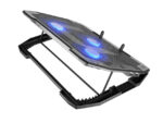 Natec Oriole Base Refrigeradora para Portatil de 17.3" - 3 Ventiladores de 120 mm - Control de Velocidad - Iluminacion Led - Hub de 2 Puertos USB-A - Color Negro - immagine 2