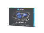 Natec Oriole Base Refrigeradora para Portatil de 17.3" - 3 Ventiladores de 120 mm - Control de Velocidad - Iluminacion Led - Hub de 2 Puertos USB-A - Color Negro - immagine 4