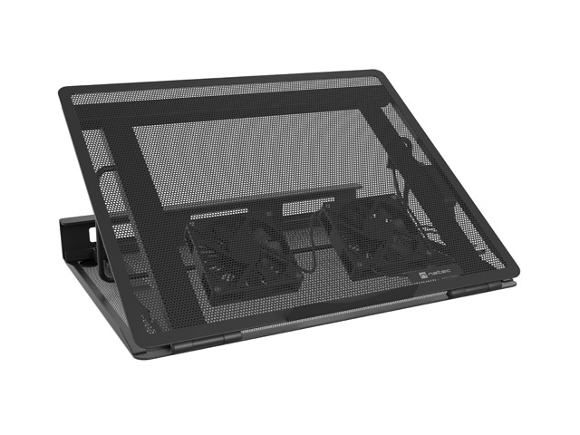 Natec Tern 2 Base Refrigeradora para Portatil de 17.3" - 2 Ventiladores Magneticos de 80 mm - Control de Velocidad - Solida Construccion Metalica - Color Negro Natec Tern 2 Base Refrigeradora para Portatil de 17.3" - 2 Ventiladores Magneticos de 80 mm - Control de Velocidad - Solida Construccion Metalica - Color Negro