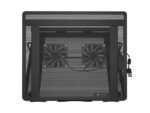 Natec Tern 2 Base Refrigeradora para Portatil de 17.3" - 2 Ventiladores Magneticos de 80 mm - Control de Velocidad - Solida Construccion Metalica - Color Negro - immagine 4
