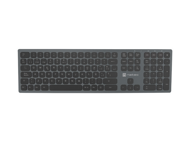 Natec Dolphin Teclado inalambrico Slim - Aluminio - Bluetooth + 2 Natec Dolphin Teclado inalambrico Slim - Aluminio - Bluetooth + 2