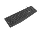 Natec Nautilus Teclado  Multimedia USB - 106 Teclas Membrana - Resistente a Salpicaduras - Color Negro - immagine 3