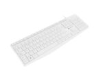 Natec Nautilus Teclado  Multimedia USB - 106 Teclas Membrana - Resistente a Salpicaduras - Color Blanco - immagine 3