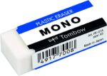 Tombow Mono Goma de Borrar Blanda - 11g - Formato XS - PVC Libre de Ftalatos y Latex - Funda de Papel - Color Blanco