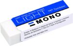 Tombow Mono Light Goma de Borrar - 13g - Especial para Borrado Delicado - Funda de Papel - PVC Libre de Ftalatos y Latex - Color Blanco
