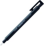 Tombow Mono Zero Portagomas - Punta Redonda de 2.3mm - Capuchon de Proteccion - Mecanismo de Giro - Libre de PVC y Latex - Color Negro