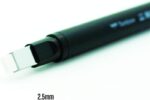 Tombow Mono Zero Portagomas - Punta Rectangular de 2.5x5mm - Capuchon de Proteccion - Mecanismo de Giro - Libre de PVC y Latex - Color Negro - immagine 2
