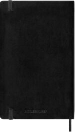 Moleskine Classic Libreta de Tapa Blanda - Papel Marfil Liso - 70g/m2 - Apertura 180º - Esquinas Redondeadas - Marcapaginas - Bolsillo Interior Extensible - Cierre Elastico - 13x21cm - Color Negro - immagine 5