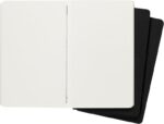 Moleskine Cahier Pack de 3 Libretas - Papel Marfil Liso - 70g/m2 - Esquinas Redondeadas - Solapa para Notas Sueltas - Costuras Visibles en el Lomo - 13x21cm - Color Negro - immagine 2