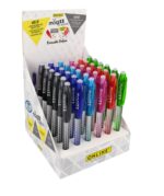Online MagiXX Classic Expositor con 36 Boligrafos de Tinta Gel Borrables - Trazo de 0.7mm - Cartucho Reemplazable - Uso Ambidiestro - Colores Surtidos