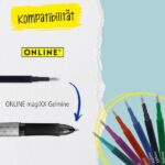 Online MagiXX Classic Boligrafo de Tinta Gel Borrable - Trazo de 0.7mm - Cartucho Reemplazable - Uso Ambidiestro - Color Turquesa - immagine 4