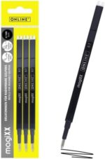 Online MagiXX Pack de 3 Recambios de Tinta Gel Borrable - Trazo de 0.7mm - Color Negro