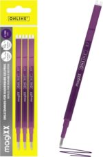 Online MagiXX Pack de 3 Recambios de Tinta Gel Borrable - Trazo de 0.7mm - Color Lila