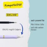 Online MagiXX Design Peach Blossom Boligrafo de Tinta Gel Borrable - Retractil - Trazo de 0.7mm - Cartucho Reemplazable - Tinta Azul - Uso Ambidiestro - Multicolor - immagine 4