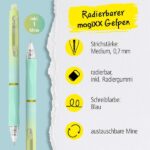 Online MagiXX Design Fresh Fade Boligrafo de Tinta Gel Borrable - Retractil - Trazo de 0.7mm - Cartucho Reemplazable - Tinta Azul - Uso Ambidiestro - Multicolor - immagine 2