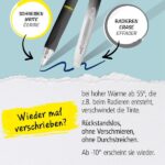 Online MagiXX Design Shadow Sky Boligrafo de Tinta Gel Borrable - Retractil - Trazo de 0.7mm - Cartucho Reemplazable - Tinta Azul - Uso Ambidiestro - Multicolor - immagine 3