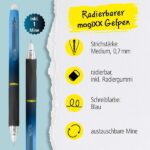 Online MagiXX Design Blue Eclipse Boligrafo de Tinta Gel Borrable - Retractil - Trazo de 0.7mm - Cartucho Reemplazable - Tinta Azul - Uso Ambidiestro - Multicolor - immagine 2