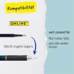 Online MagiXX Design Blue Eclipse Boligrafo de Tinta Gel Borrable - Retractil - Trazo de 0.7mm - Cartucho Reemplazable - Tinta Azul - Uso Ambidiestro - Multicolor - immagine 4