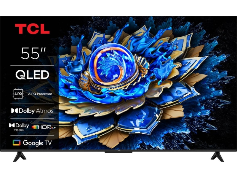 TCL 55T69C Televisor Smart TV 55" QLED UltraHD 4K HDR - Google TV - WiFi