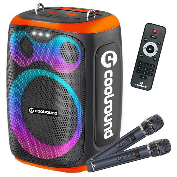 Coolsound Blast Altavoz Karaoke - 8" - 60W RMS - Iluminacion RGB - Bluetooth Coolsound Blast Altavoz Karaoke - 8" - 60W RMS - Iluminacion RGB - Bluetooth
