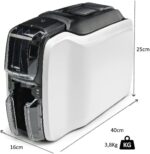 Zebra ZC100 Impresora de Tarjetas - Resolucion Maxima 300x300DPI - Velocidad de Impresion Monocromo 700 Tarjetas/h, Color 150 Tarjetas/h - Conexion USB - Color Blanco/Negro - immagine 4