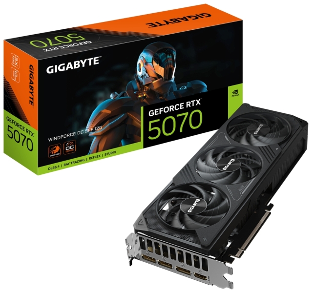 Gigabyte GeForce RTX 5070 Tarjeta Grafica WINDFORCE OC 12GB GDDR7 - 3x DP