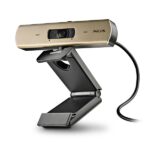 NGS XpressCam 4000 Webcam 4K USB 2.0 - 30 FPS - Filtro de Privacidad - Microfono Multidireccional - Cable de 1.50m - Color Negra/Dorada - immagine 2