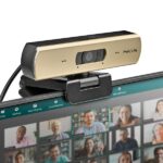 NGS XpressCam 4000 Webcam 4K USB 2.0 - 30 FPS - Filtro de Privacidad - Microfono Multidireccional - Cable de 1.50m - Color Negra/Dorada - immagine 4