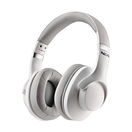 NGS Artica Storm Auriculares Bluetooth - Bateria Extraible - Cancelacion Activa de Ruido - Autonomia hasta 45h - Color Blanco