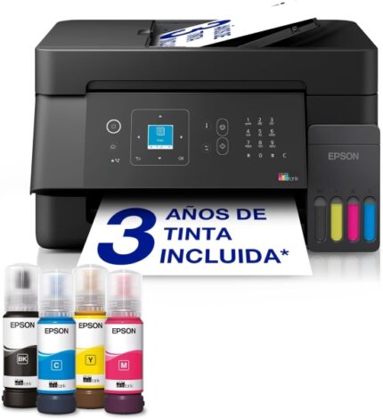 Epson EcoTank ET-4900 Impresora Multifuncion Color Fax WiFi 33ppm - ADF de 30 hojas