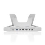Aisens ASUC-7P045-GR Soporte para Portatil hasta 16" - Regulable en Altura - Antideslizante - Plegable - USB-C Docking 7 en 1 - Color Gris - immagine 3