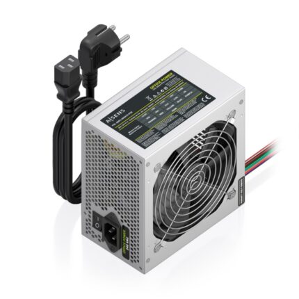 Aisens ASPC-500ATX-PSE Fuente de Alimentacion 500W ATX - Ventilador 120mm - OEM - Cable de Alimentacion Incluido - Color Plata