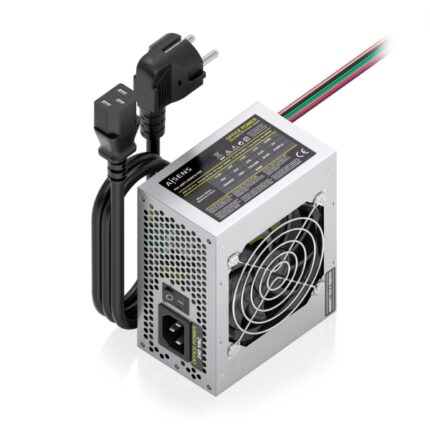 Aisens ASPC-500SFX-PSE Fuente de Alimentacion 500W SFX - Ventilador 80mm - OEM - Cable de Alimentacion Incluido - Color Plata