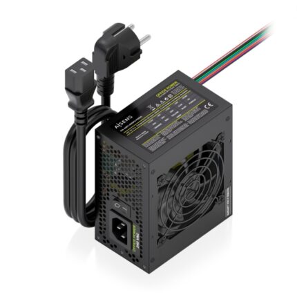 Aisens ASPC-500SFX-PSEBK Fuente de Alimentacion 500W SFX - Ventilador 80mm - OEM - Cable de Alimentacion Incluido - Color Negro